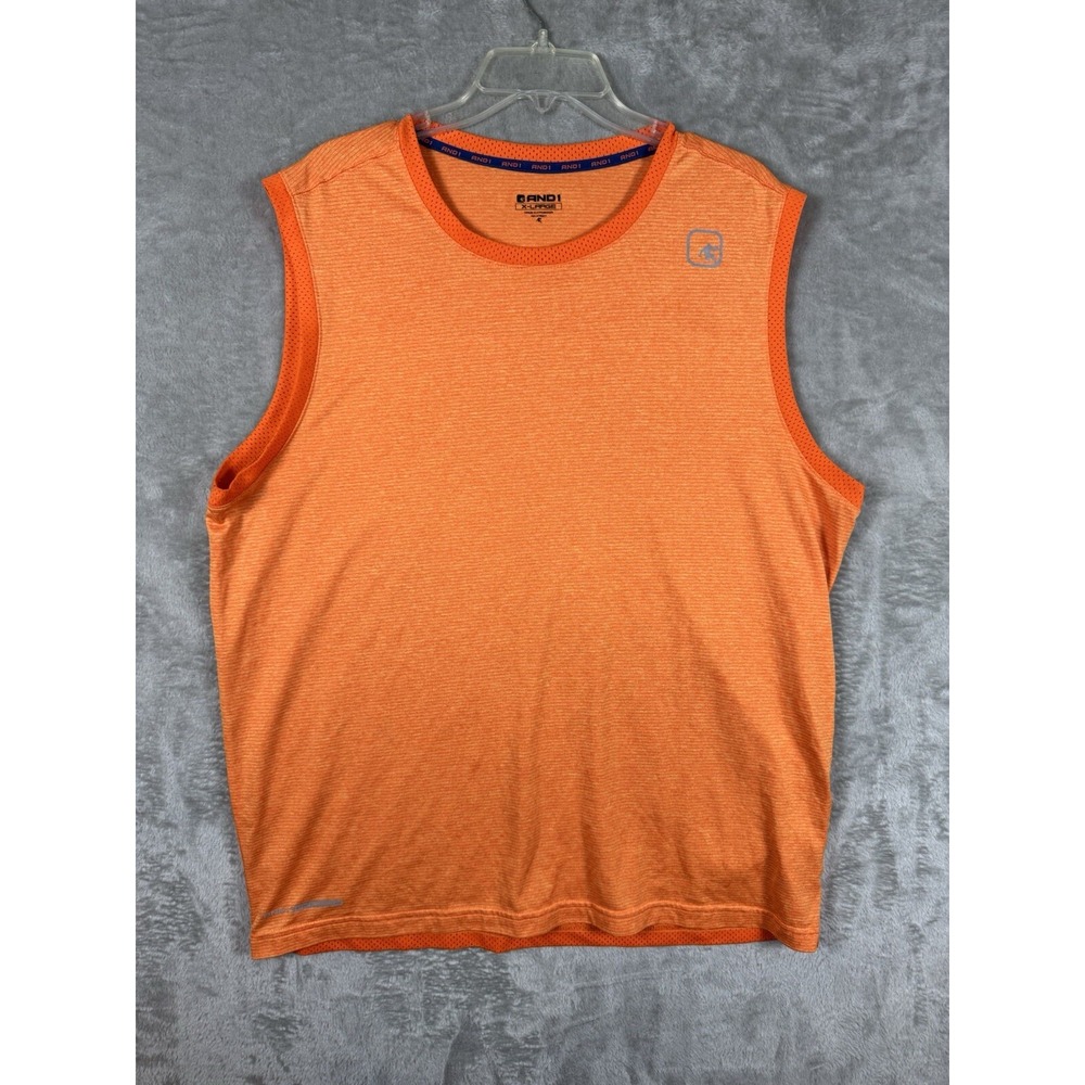 And 1 Sleeveless Shirt‎ Orange Size XL